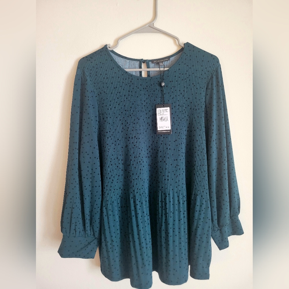 Adrianna Papell XL green blouse
